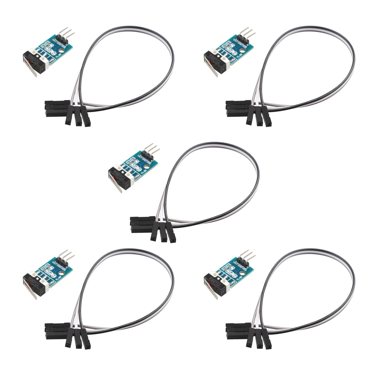 HALJIA 5PCS Collision Detection Module Crash Sensor Collision Switch T