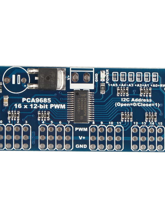 HALJIA 16-Channel 12-bit PWM Servo Motor Driver I2C Module Board PCA9685 For Arduino/Robot/Raspberry Pi