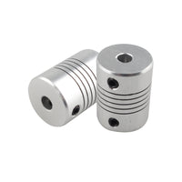 HALJIA 2 PCS Stepper Motor Flexible Couplings 5mm to 5mm NEMA Joint Connector Coupler 25mm Length Compatible with RepRap 3D Printer CNC Machine