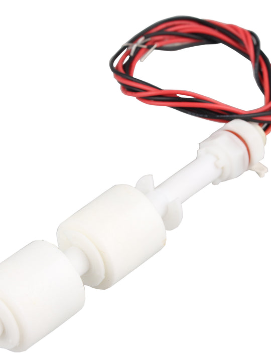 HALJIA ZP10010-2 Liquid Water Level Sensor Vertical 2 PP Float Switch Tank Liquid Water Sensor Dual Floating Switches White