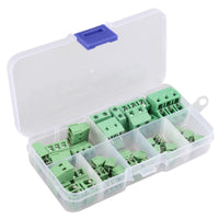 HALJIA 40PCS PCB Screw Terminal Block Universal 2-Pin/3-Pin 2.54mm 3.81mm 5mm 7.5mm Pitch PCB Mount Screw Connector Green (2-Pin: 2.54mm 3.81mm 5mm 7.5mm/ 3-Pin: 2.54mm 3.81mm 5mm 7.5mm 5pcs Each)