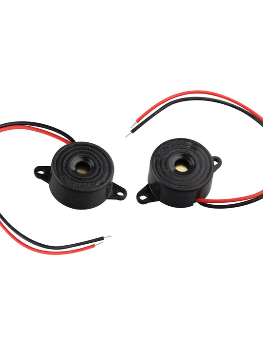 HALJIA 2Pcs DC 3-24V High-Decibel SFM-20B Piezo Buzzer Electronic Tone Buzzer 2312 Alarm Continuous Sound Cable Length 120mm Electronic Sounder