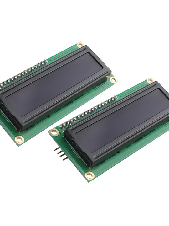 HALJIA 2 PCS 5V IIC/I2C LCD Module 1602 16x2 Serial HD44780 Character LCD Board Display with White on Blue Backlight Compatible with Arduino UNO R3 MEGA2560 Nano Due Raspberry Pi