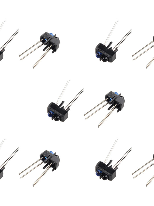 HALJIA 10PCS TCRT5000 TCRT5000L Reflective Optical Sensor IR Switch Compatible with Arduino