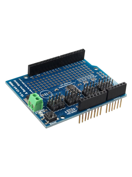 HALJIA 16-Channel 12-bit PWM Servo Motor Driver I2C Shield Board Robot Compatible with Arduino Raspberry Pi