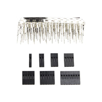 HALJIA 2.54mm Dupont Wire Jumper Pin Header Connectors M/F Crimp Pins Kit (310Pcs)