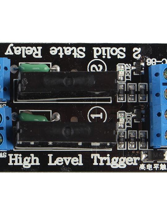 HALJIA 2 Channel 5V Solid State Relay Module With Resistive Fuse Compatible with Arduino Uno Duemilanove MEGA2560 MEGA1280 Raspberry Pi ARM DSP PIC