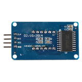 HALJIA 4-Digit 4-Segment Digital TM1637 LED Tube Clock Display Module With Brightness Adjustable Compatible with Arduino